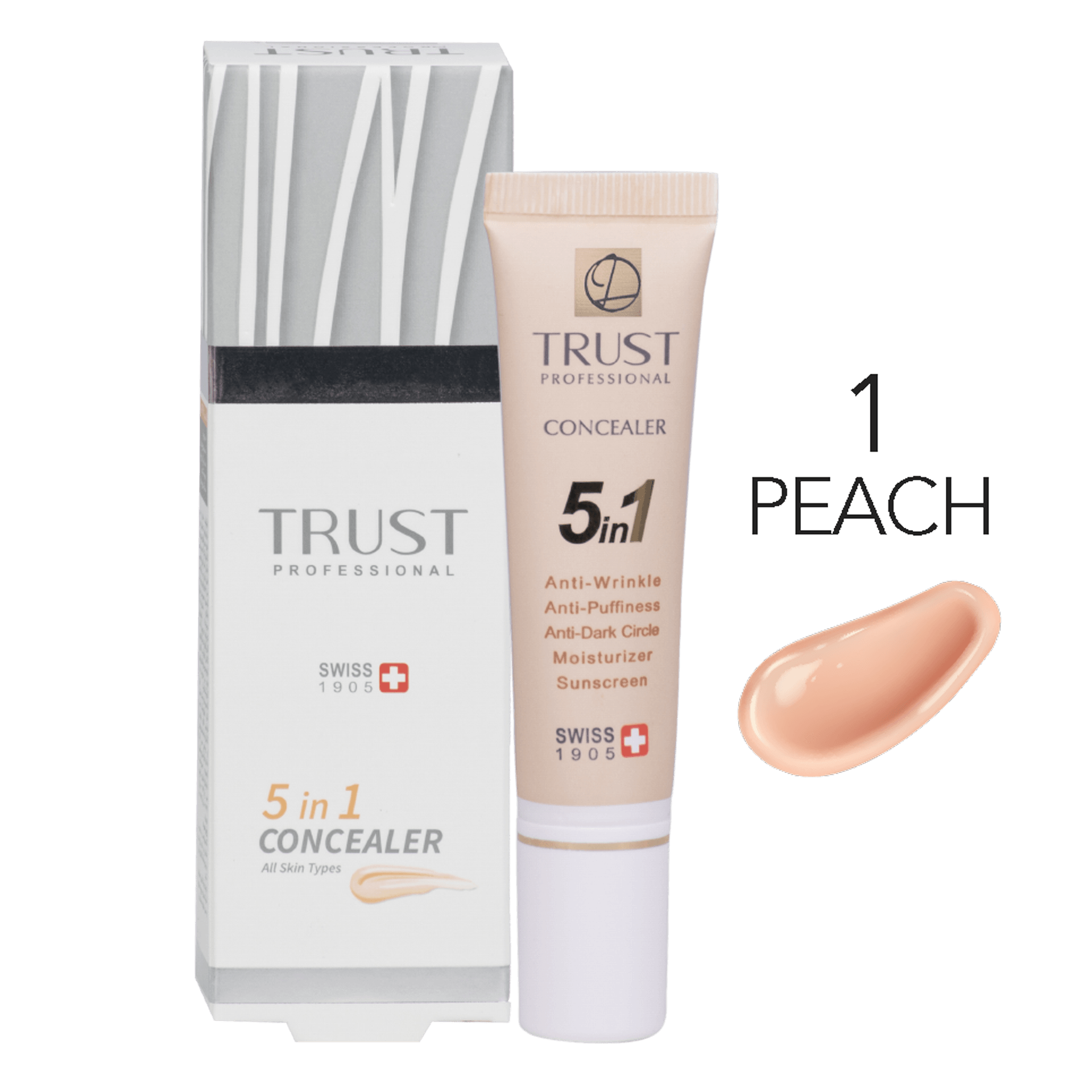 کانسیلر تراست پیچ بژ 15 میل ضد تیرگی و گودی دور چشم SPF30