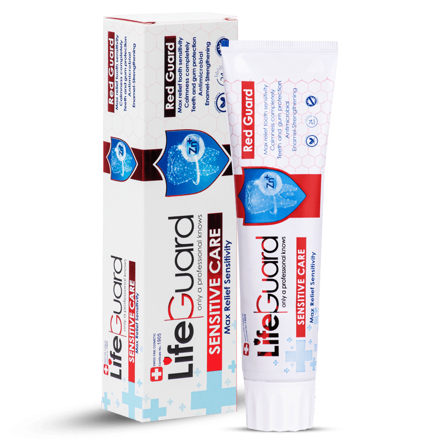 خمیر دندان حساس Red Guard لایف گارد ضد درد دندان 120 گرم