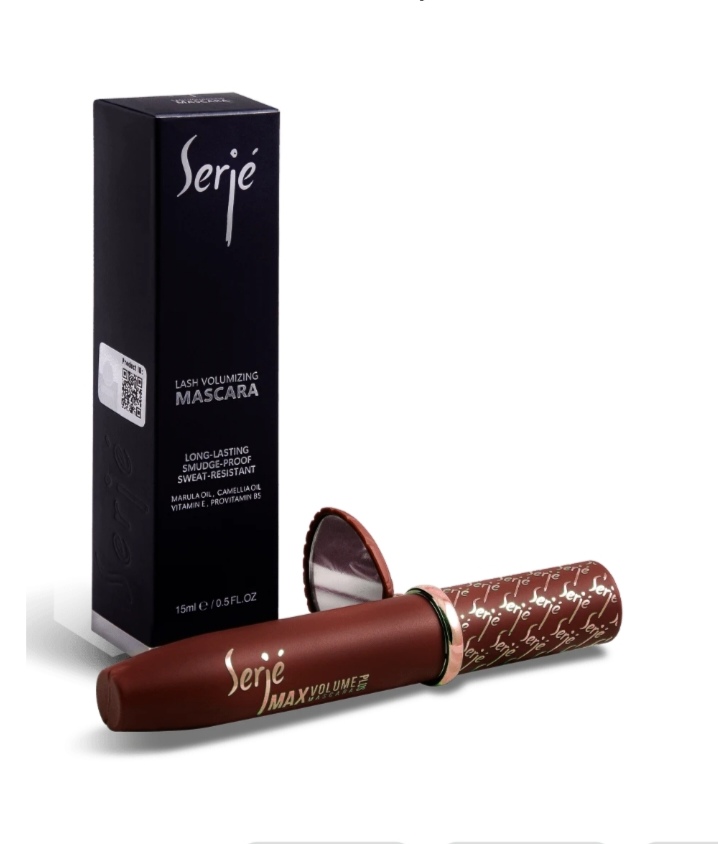 ریمل قهوه ای حجم دهنده مژه سرژه ماندگاری بالا رنگ قهوه ای